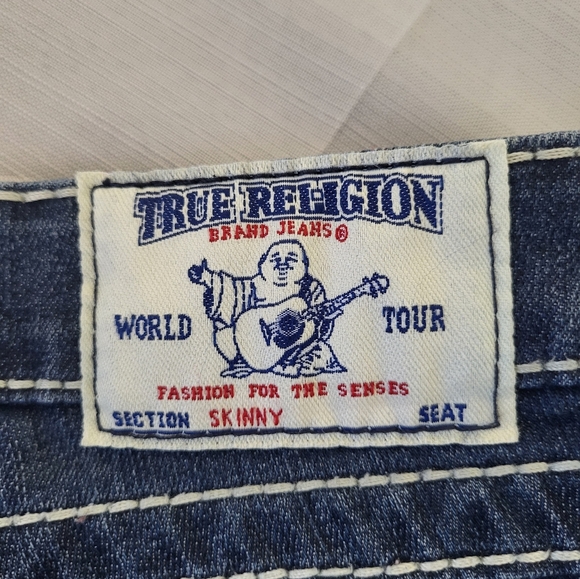 True Religion Dark Blue Skinny Jeans, Size 30 X 31 - Picture 6 of 7